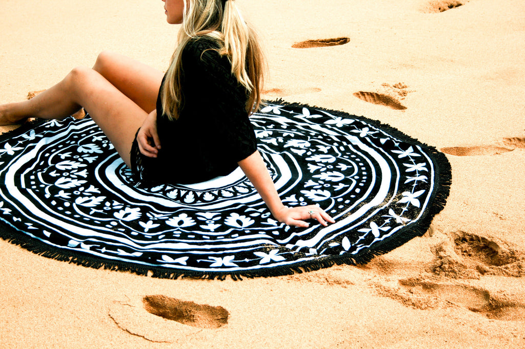 Beautiful Round Mandala Roundie Yoga Mat